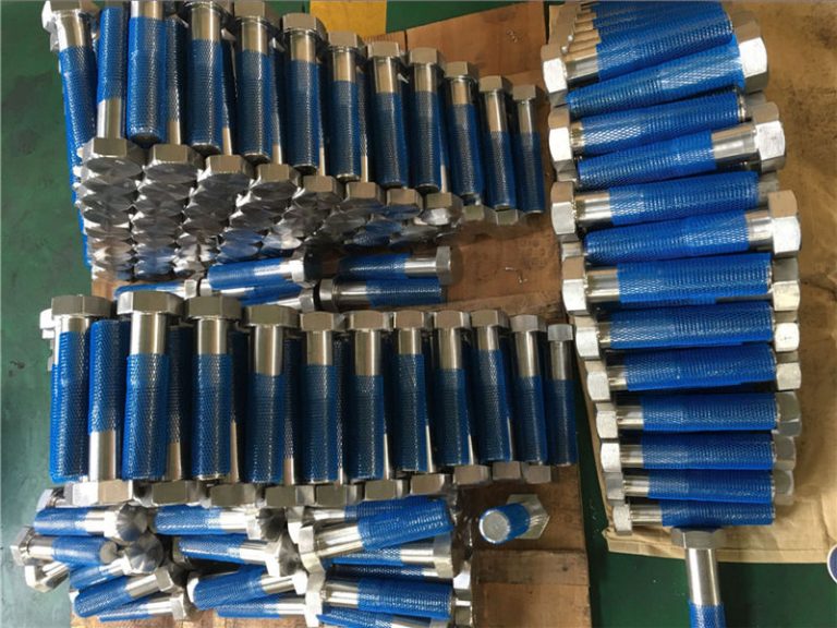 sus 304l en1.4306 ss fastener hex bolts iso4014 ខ្សែស្រឡាយពាក់កណ្តាល។