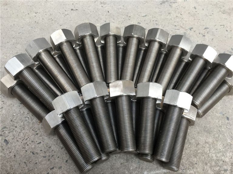 254smo uns s31254 en1.4547 គ្រាប់និងគ្រាប់ 1-1 / 2 2 -8unx180 ម។